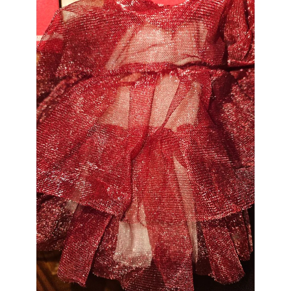 Ooh! La, La! Couture Dress Girl's 4T Red White NEW
